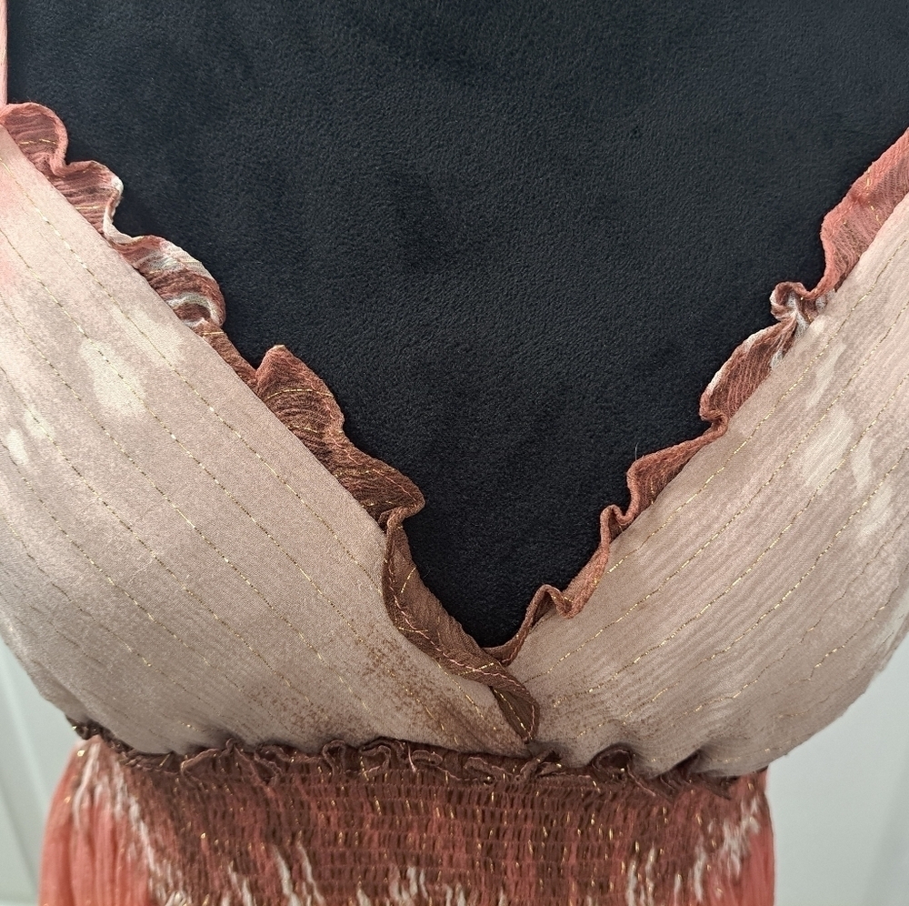 BCBGMAXAZRIA Silk Ombre Dress Size M - Picture 3 of 16